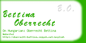 bettina oberrecht business card